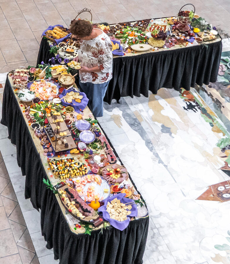 70 person elevated grazing table 70 person elevated grazing table